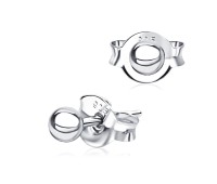 Ball Shaped Silver Ear Stud STS-5297